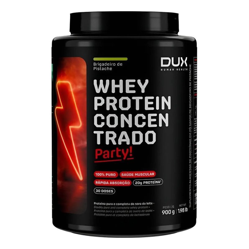 Proteína Dux Human Health Whey em pó sabor Brigadeiro de Pistache x 900g