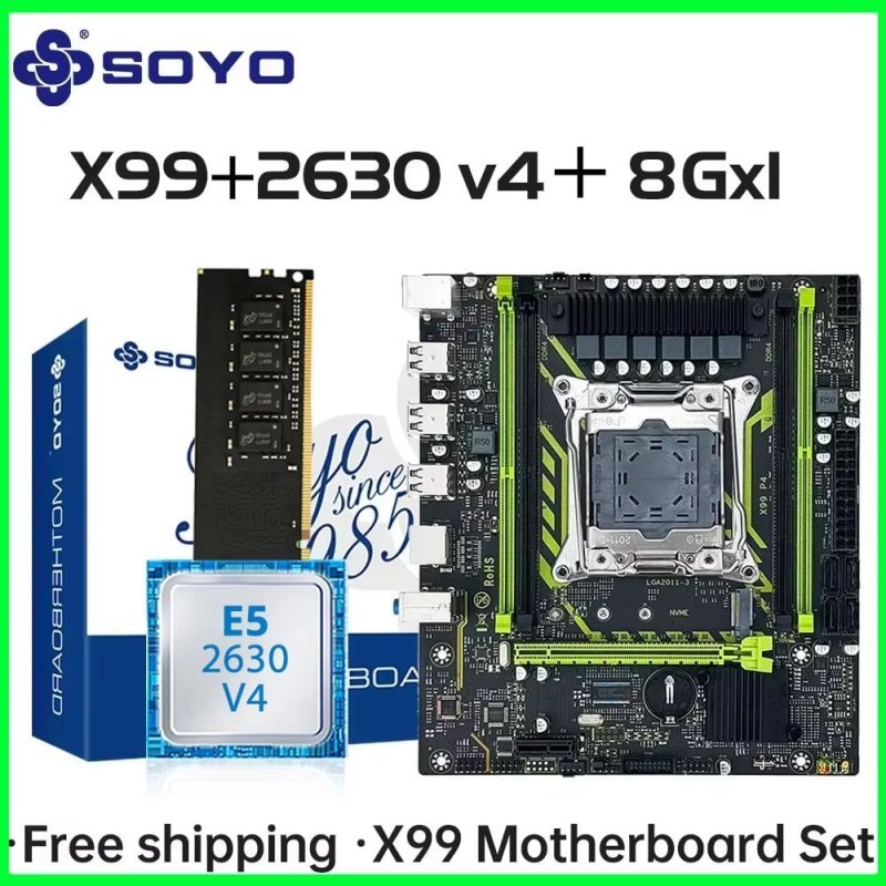 X99 Soyo D4 + Xeon E5 2630 V4 (sem ram)