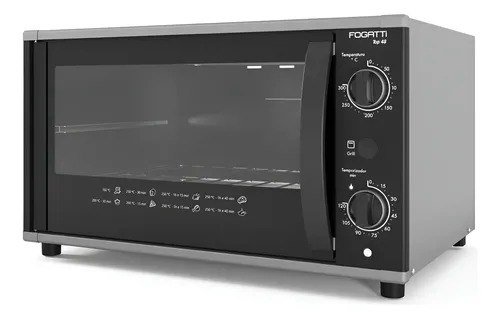 Forno De Banca Elétrico Top48 Fogatti 48 Litros Black 220v Preto