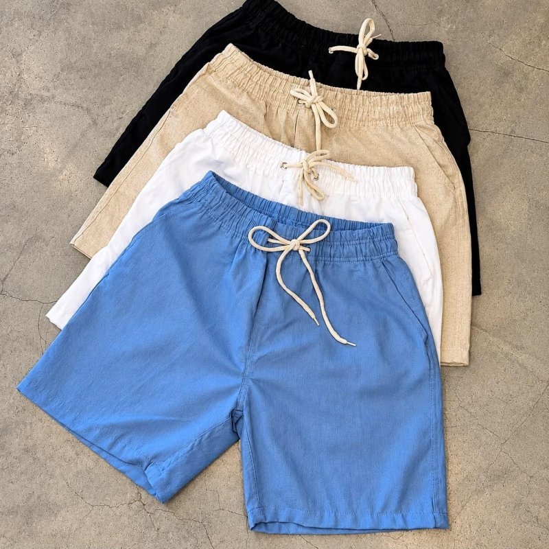 KIT DE BERMUDA DE LINHO PRO VERÃO