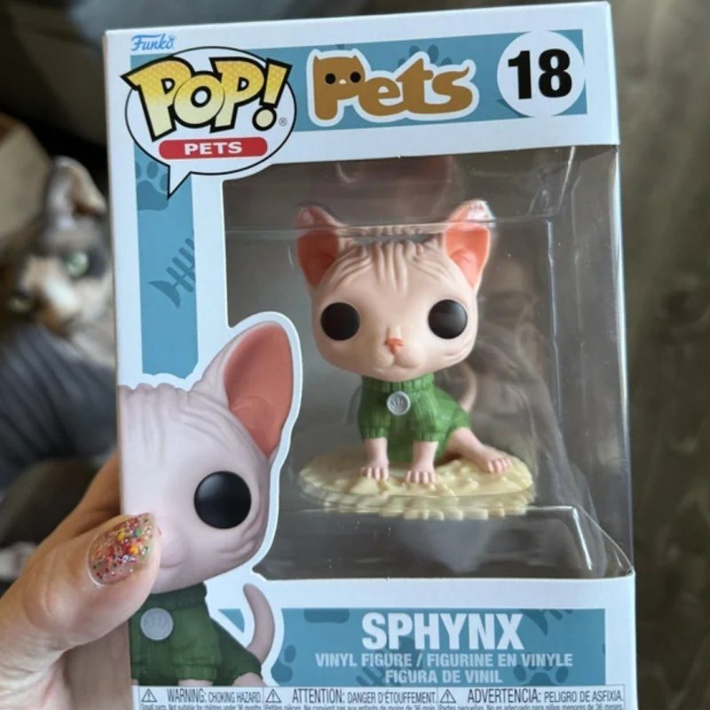 Boneco Funko Pop! Pets - Gato Sphinx + Frete Grátis