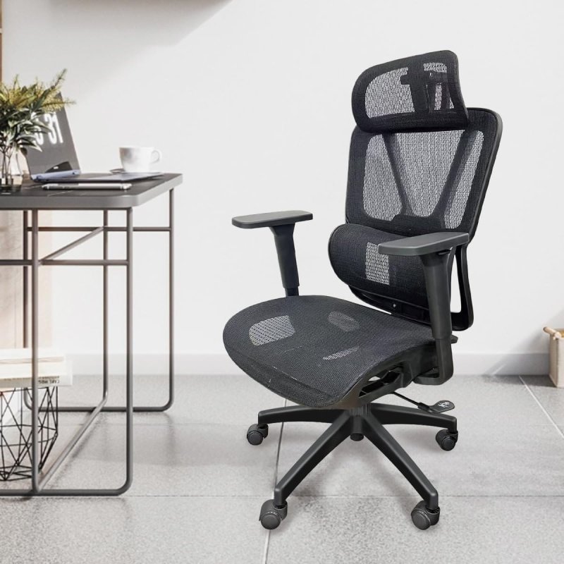 Cadeira de Escritório Ergonômica Python Fly em Malha