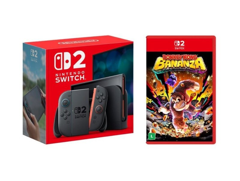 Console Nintendo Switch 2 + Jogo Donkey Kong Bananza