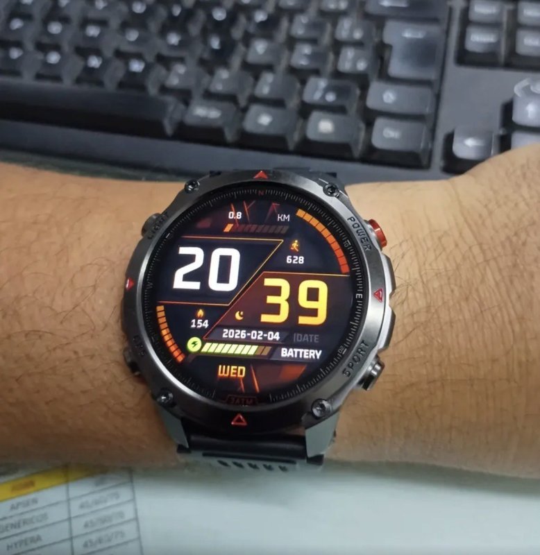 Smartwatch GPS Autônomo Novante 530mAh Preto