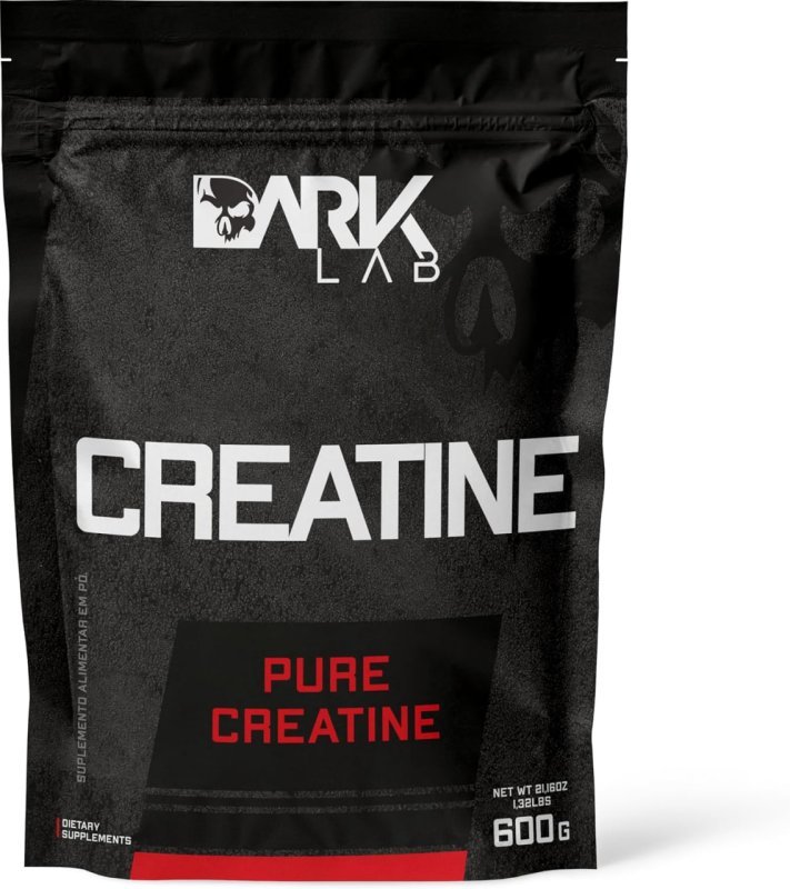 10x - Creatina Pura Dark Lab, Monohidratada 100% de Pureza, Sem Glúten, Sem Sabor (600g)