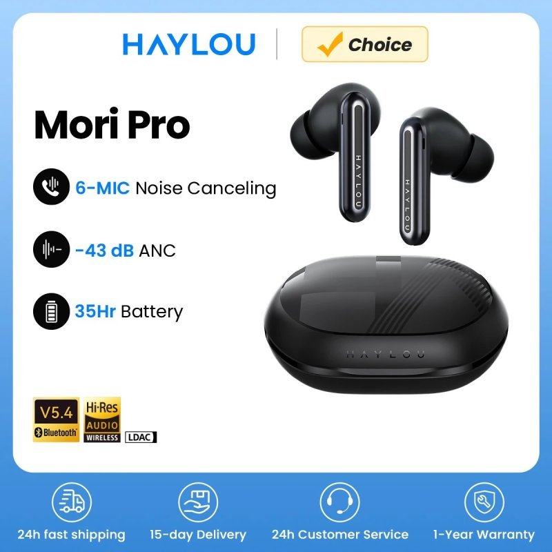 Haylou Mori Pro, cancelamento de ruído Anc 43db