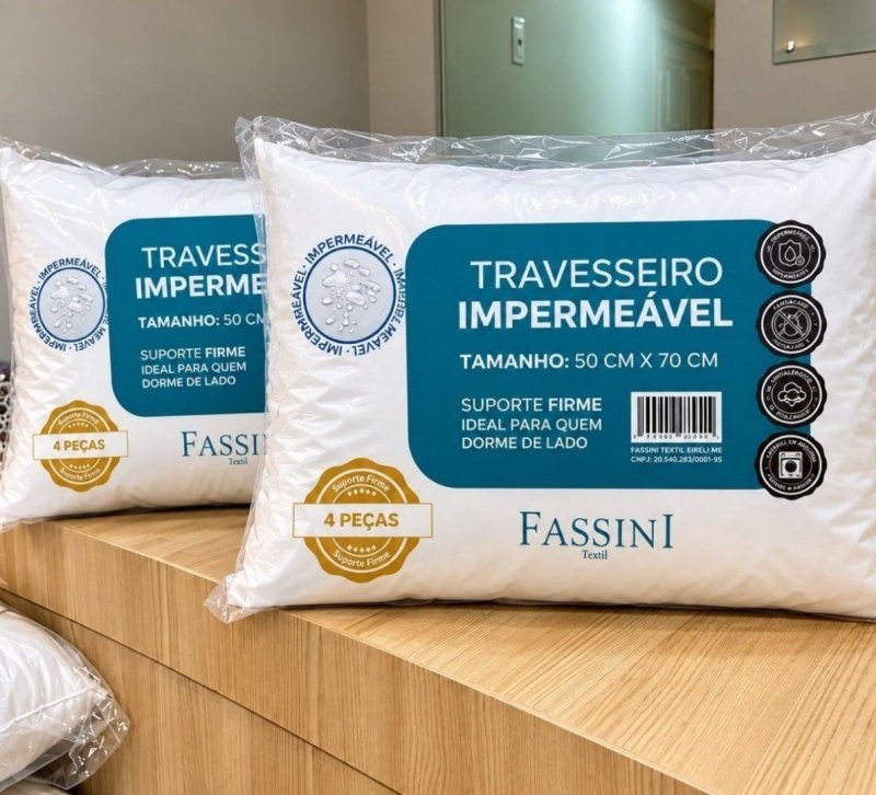 Travesseiros Antialérgico Impermeável 50x70