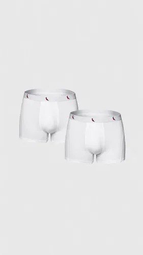 Kit Cuecas Boxer Reserva Masculino Red Bird Branco Liso M