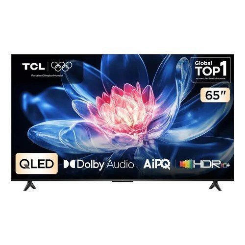 Smart Tv Tcl 65 Polegadas Qled 4k T6c Wifi Bluetooth Google Tv Tela Hva E Hdr10+ 65t6c
