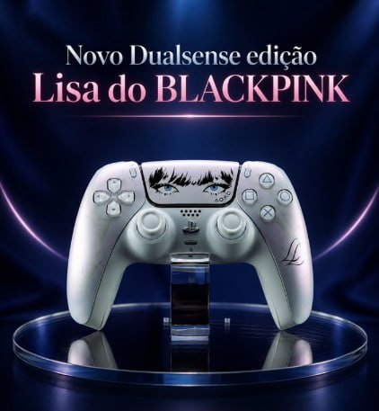 Controle Sem Fio Dualsense Edição Limitada da Lisa do Blackpink