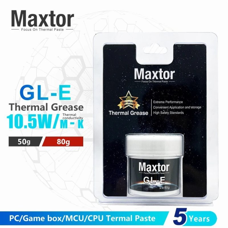Pasta térmica Maxtor gle GLE-10.5W 50 gramas