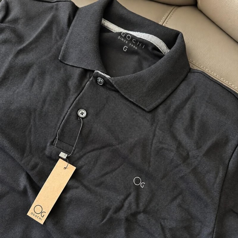 Camisa Polo Ogochi Slim Manga Curta (P ao XG)