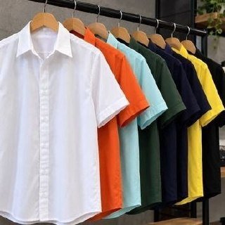 Camisa De Botão Manga Curta Social Slim