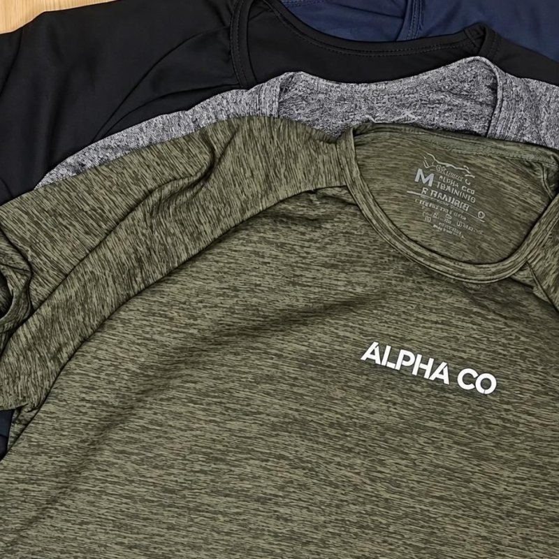 Kit 5 Camisetas New Fluid Dry Alpha (P ao GG)