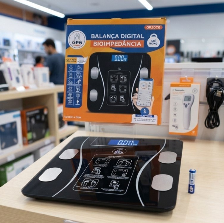 Balança Corporal Inteligente Digital Bluetooth até 180kg