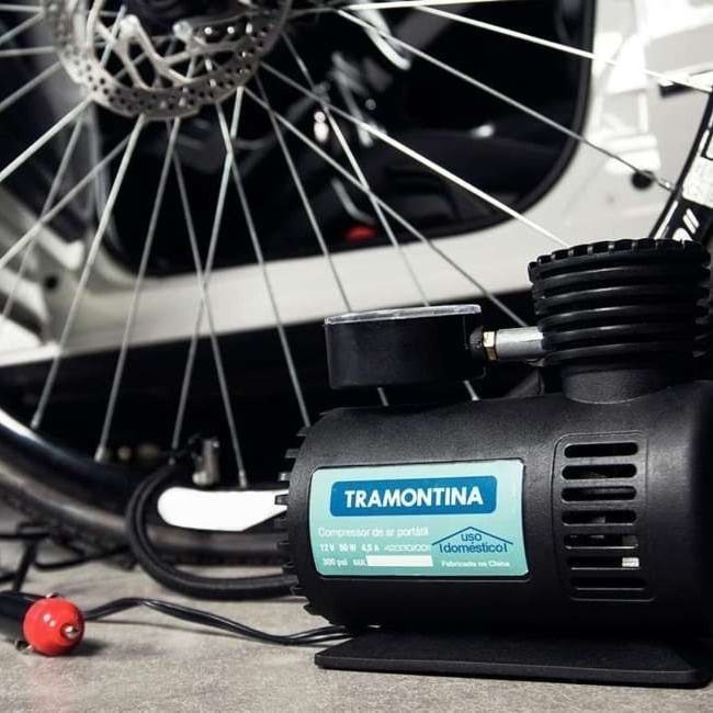 Mini Compressor De Ar Portátil Tramontina Frequência 0 MHz + Frete Grátis