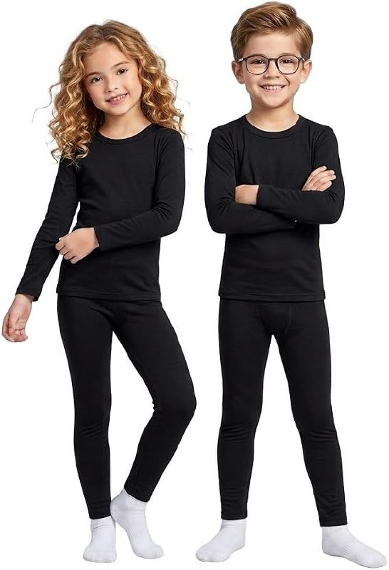 Conjunto Termico Infantil Calça e Blusa Frio Flanelada Segunda Pele