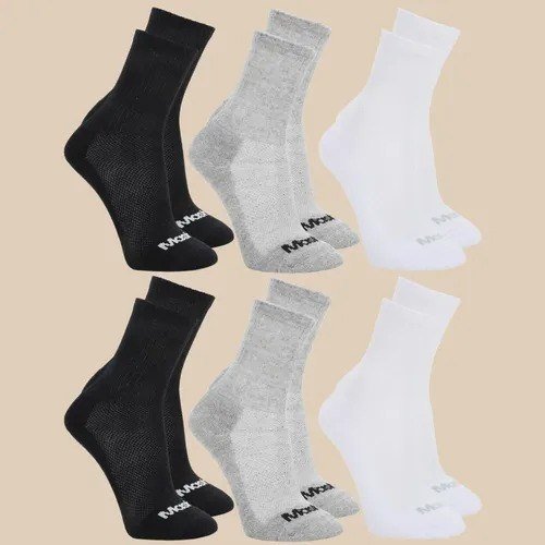 6 Pares De Meias Mash Cano Médio Longo Masculina Esportiva Kit Misto M (34 A 38)