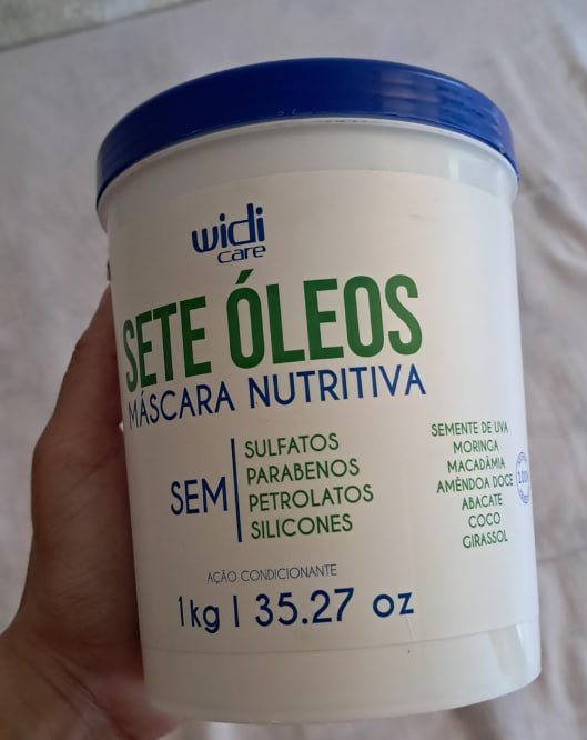 Widi Care Máscara Nutritiva Sete Óleos 1kg