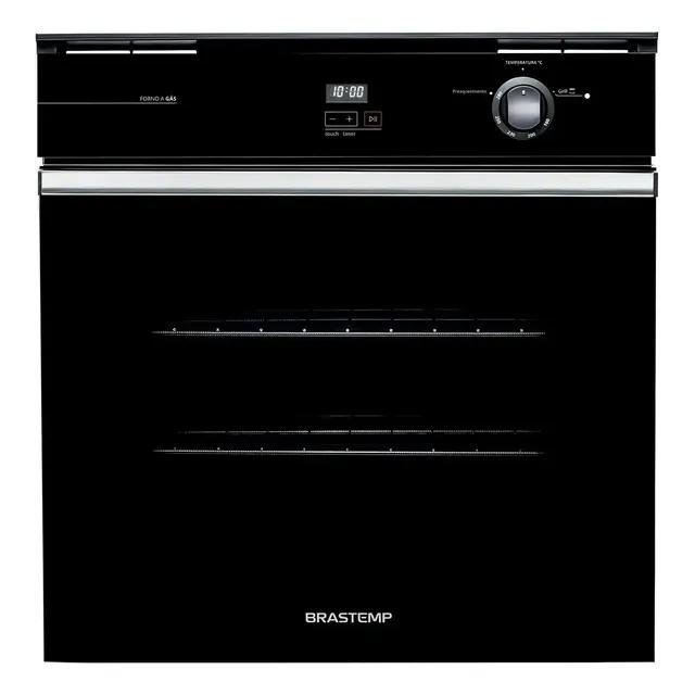 Forno de Embutir a Gás Brastemp 78L Preto Grill - BOA84AE