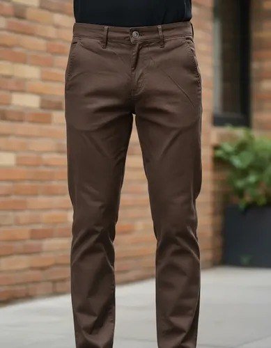 Calça Sarja Masculina Slim Bolso Embutido Com Elastano