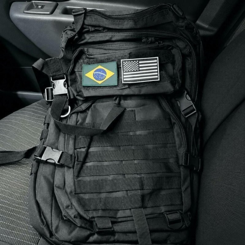 Mochila Militar Tática 30 Litros Super Reforçada Preto