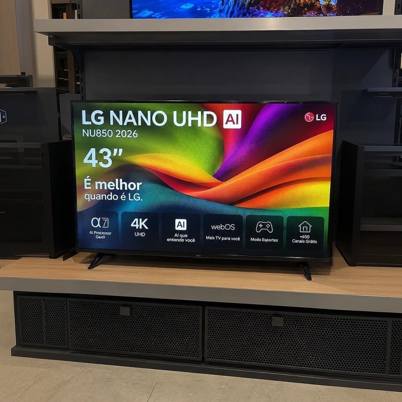 Smart TV 4K 43" LG NANO UHD AI NU850 2026
