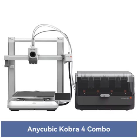Impressora 3D ANYCUBIC Kobra 4/Kobra 4 Combo com impressão rápida de 600mm/s