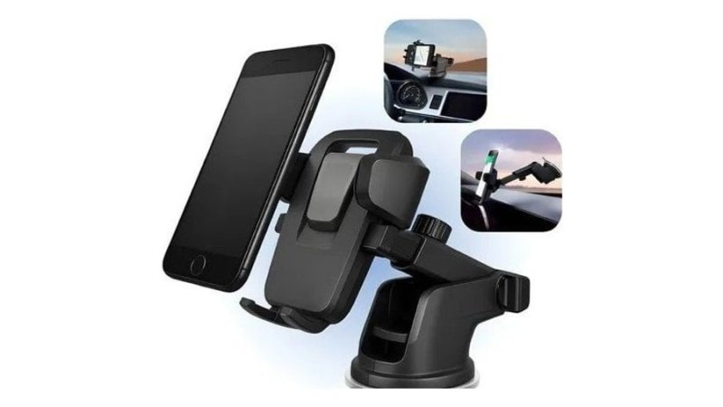 Suporte Celular Veicular Carro Ventosa Automatico Painel Preto