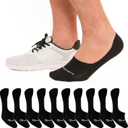 Kit 10 Pares Meias Zhamaro Algodão Sapatilha 100% Invisível