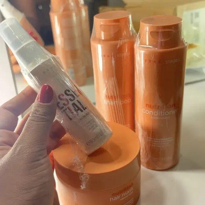 Kit Braé Stages Nutrition Shampoo + Condicionador + Máscara + Essential 60ml