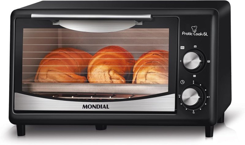 MONDIAL Forno Pratic Cook 6L, Preto, 650W