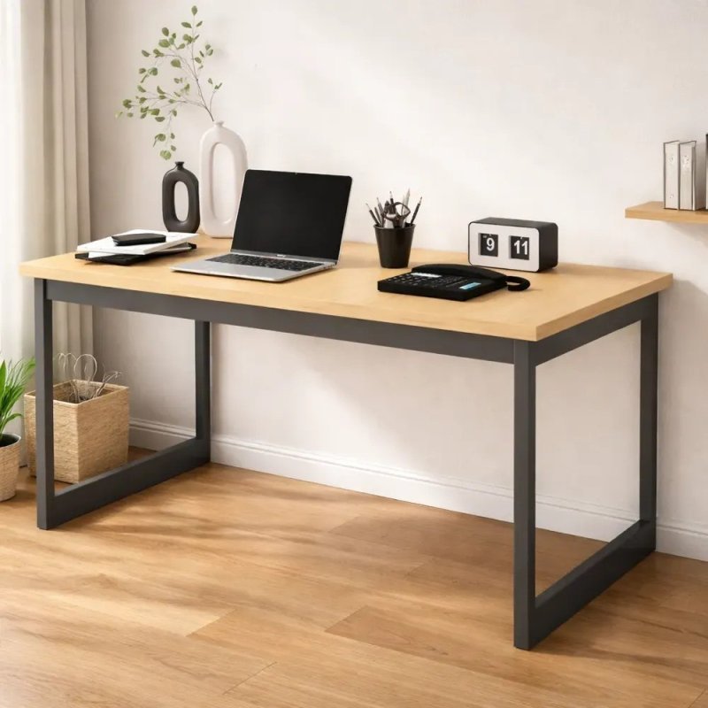 Mesa Escritório Industrial 150x60 Reforçado Ferro Homeoffice