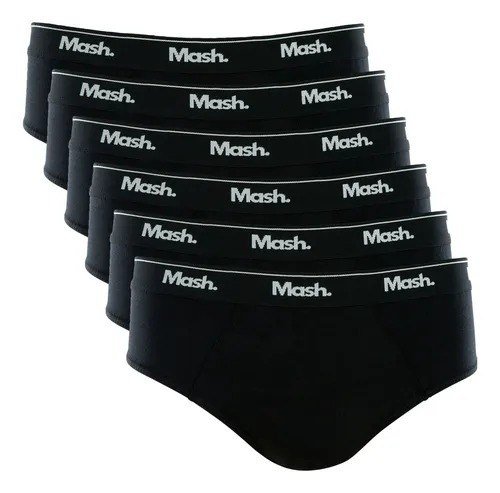 Kit 6 Cuecas Masculino Slip Mash De Algodão Macio Original