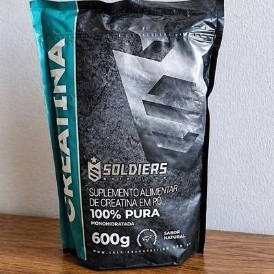 Creatina Monohidratada 600g Soldiers Nutrition 100% Pura Importada