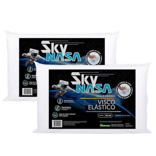 Z Pass Sleep Kit 2 peças Travesseiro Nasa Sky Viscoelástico