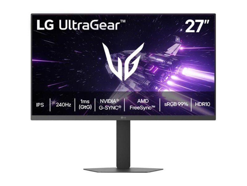 LG UltraGear Monitor Gamer 27" IPS 240Hz 1ms (GtG) Full HD (1920x1080), Preto