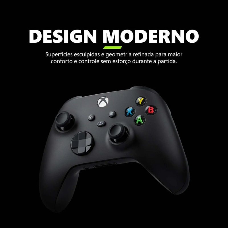 Controle para Xbox Sem Fio Carbon Black