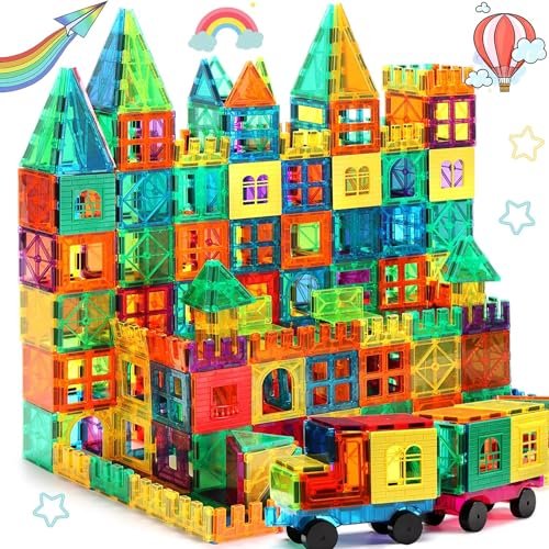 Brastoy Blocos de Montar Magnéticos Construção Brinquedo Infantil (130 Peças)