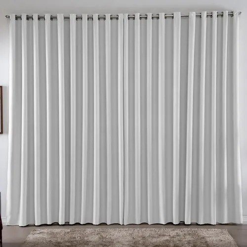 Cortina 3,00x2,50 Metros Blackout Blecaute Gelo Corta Luz Em Tecido Grosso Para Quarto E Sala Casa Laura Enxovais