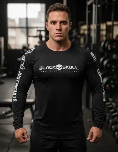 Camiseta Dry Fit Soldado Bope Manga Longa Black Skull