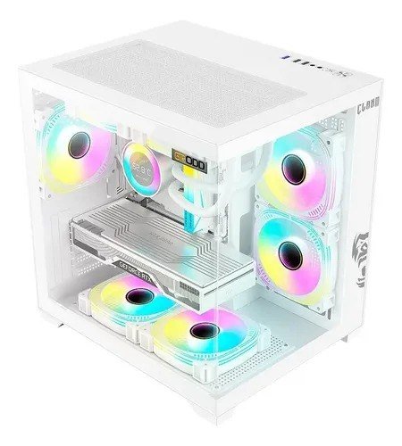 Gabinete Gamer Mid Tower Placa Mãe Micro Atx / Itx Branco