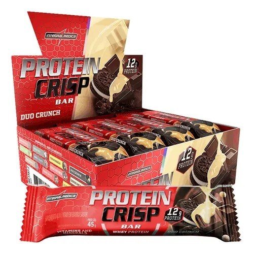 Barra de proteínas Integralmédica Protein Crisp sabor Duo Crunch x 540g 12 un