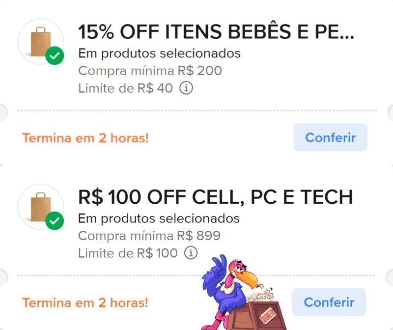 NOVOS CUPONS NO MERCADO LIVRE