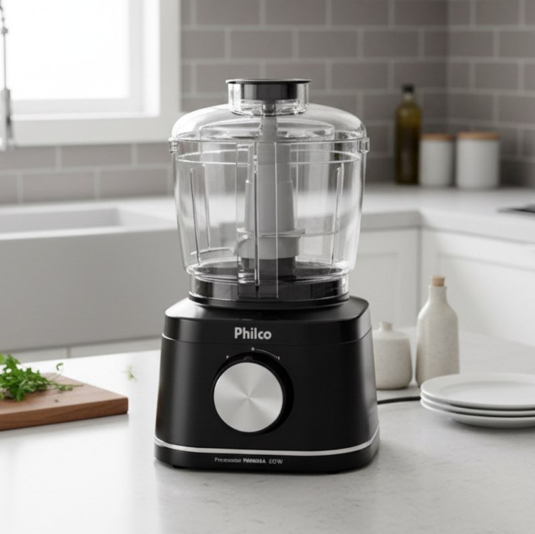 Processador de Alimentos Philco PMN04A 420W com Jarra 500ml