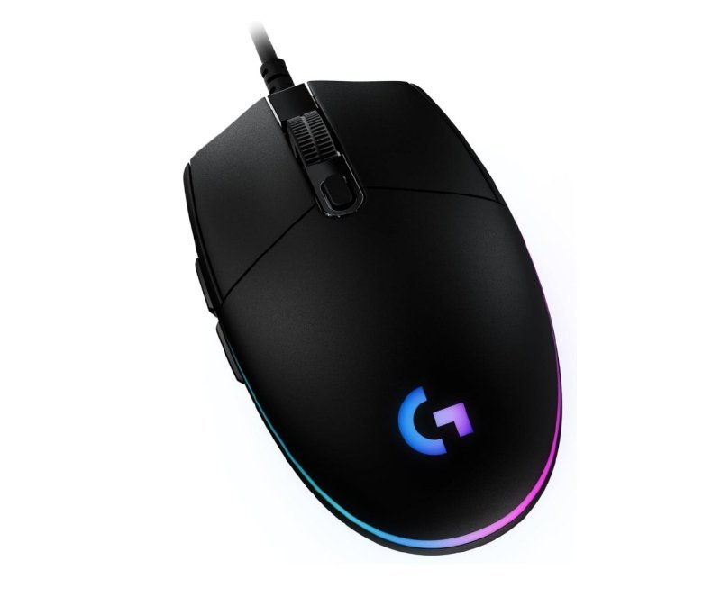 Mouse Gamer Logitech G203 LIGHTSYNC RGB, Efeito de Ondas de Cores - Preto