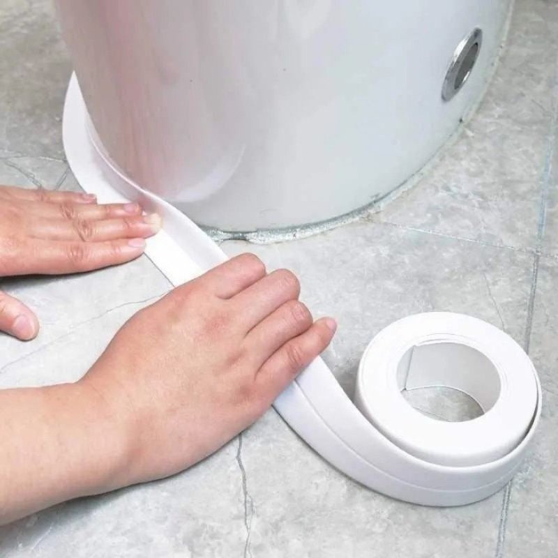 Fita Selante De Pvc 1M 3M 5M 10M À Prova D 'Água Para Cozinha / Banheiro / Banheira