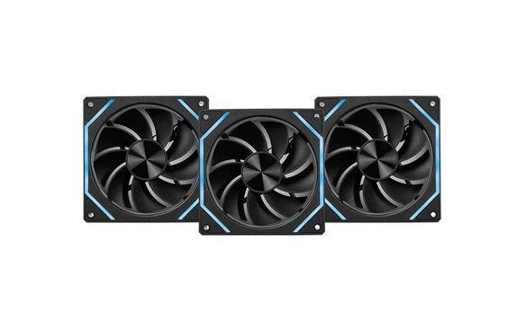 Kit Ventoinhas Pichau Ventus NX Reverse, ARGB, 3x120mm, Preto