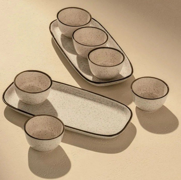 Conjunto Para Servir 4 Peças Brisa Unni Oxford