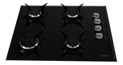Cooktop 4 Bocas A Gás Bct4p Preto Britânia